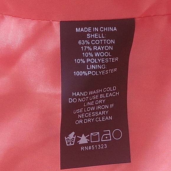 Vince Camuto Women’s Jacket Tweed Fringe-Hem 3/4 Sleeve Cropped Jacket NWT - Picture 5 of 7